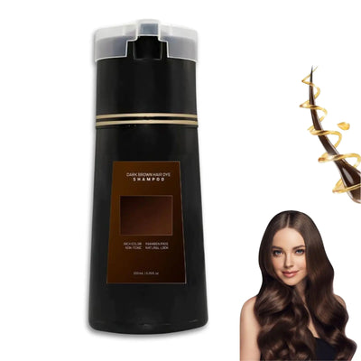 Essence Natural Hair Dye Shampoo 3-in-1 Gray Coverage (Dark Brown)