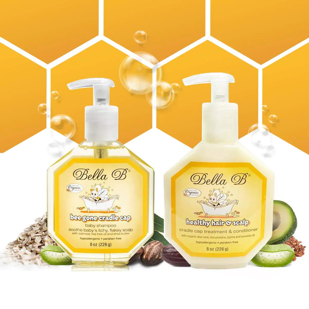 Bella B Baby Bundle: Cradle Cap Care Shampoo & Silky Conditioner