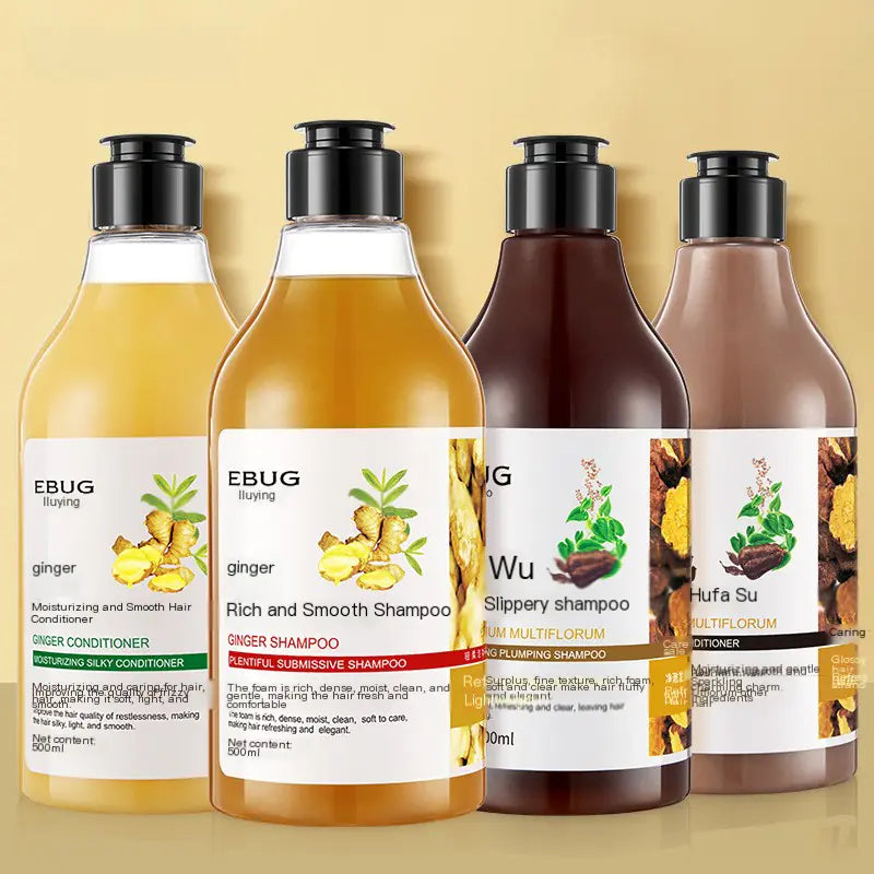 Ginger Shampoo 500ml and He Shou Wu Conditioner